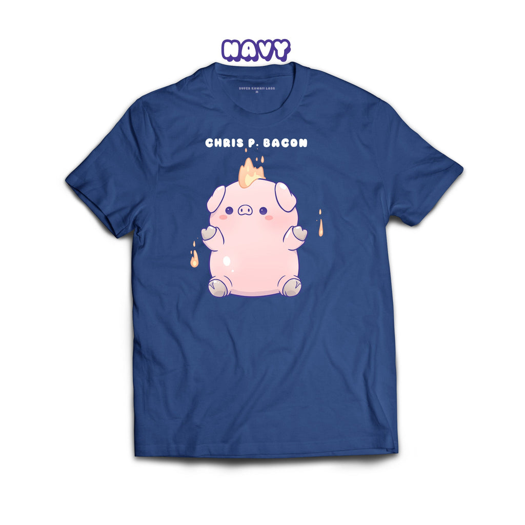 Pig T-shirt, Navy 100% Ringspun Cotton T-shirt