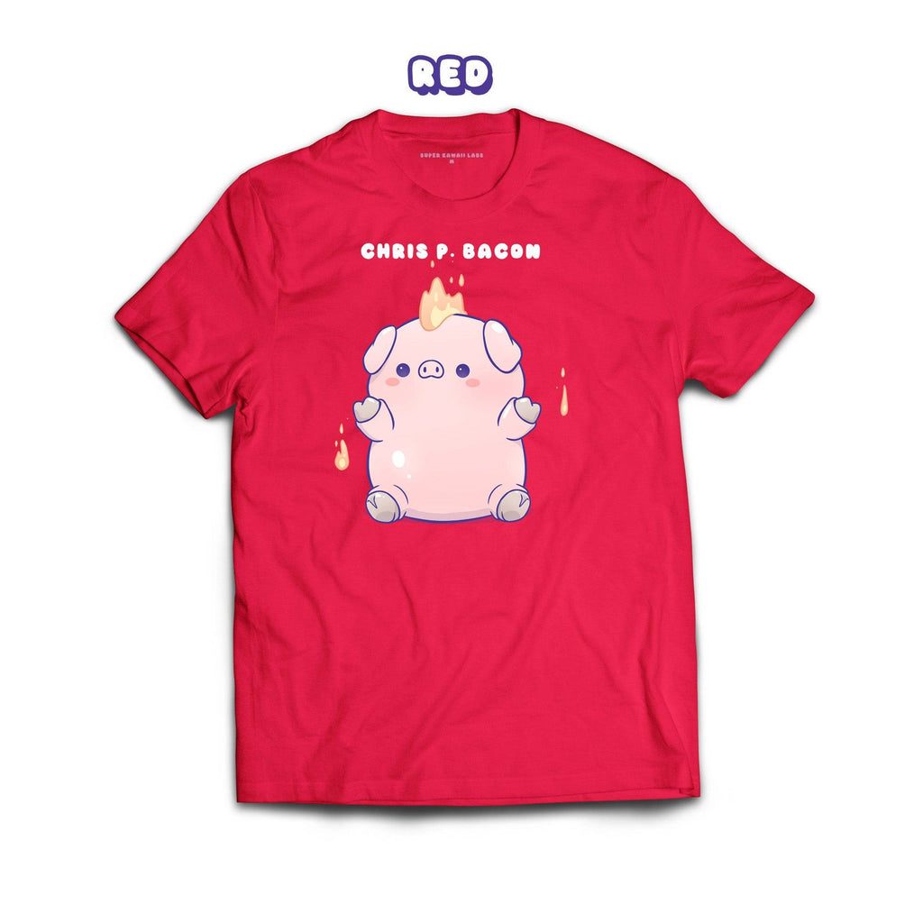 Pig T-shirt, Red 100% Ringspun Cotton T-shirt