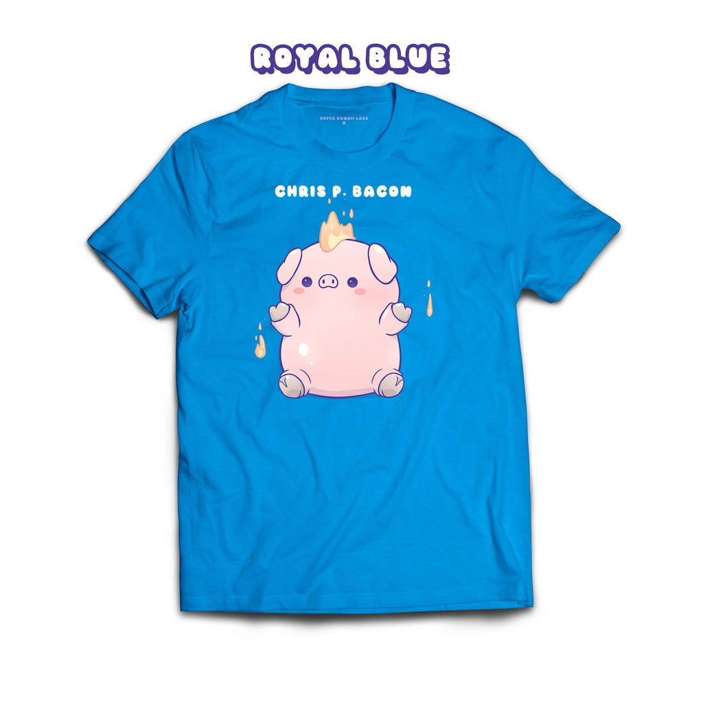 Pig T-shirt, Royal Blue 100% Ringspun Cotton T-shirt