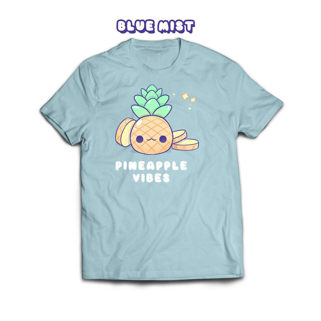 Pineapple T-shirt, Blue Mist 100% Ringspun Cotton T-shirt