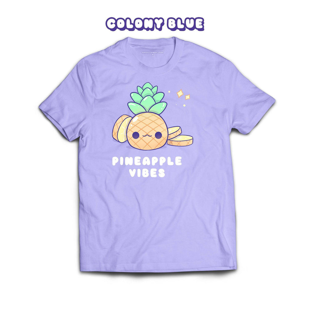 Pineapple T-shirt, Colony Blue 100% Ringspun Cotton T-shirt