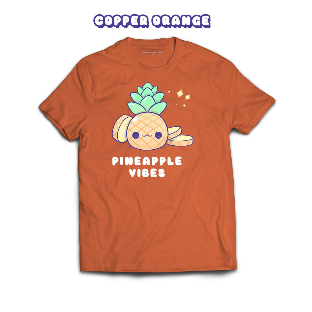 Pineapple T-shirt, Copper Orange 100% Ringspun Cotton T-shirt