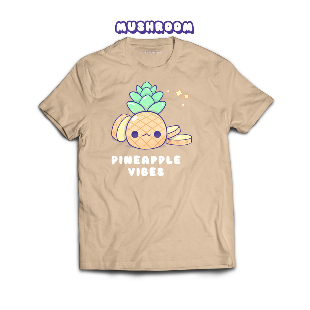 Pineapple T-shirt, Mushroom 100% Ringspun Cotton T-shirt