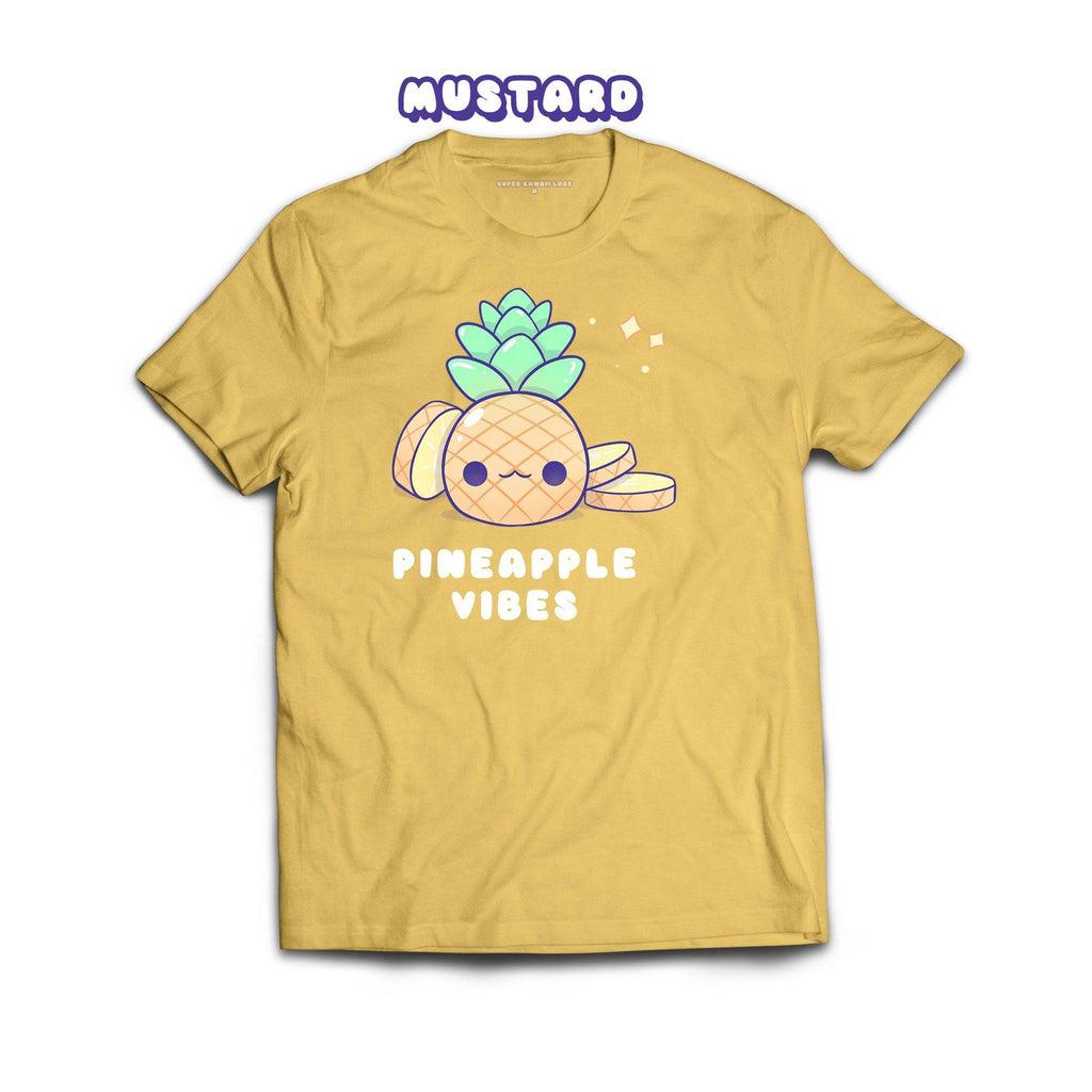 Pineapple T-shirt, Mustard 100% Ringspun Cotton T-shirt