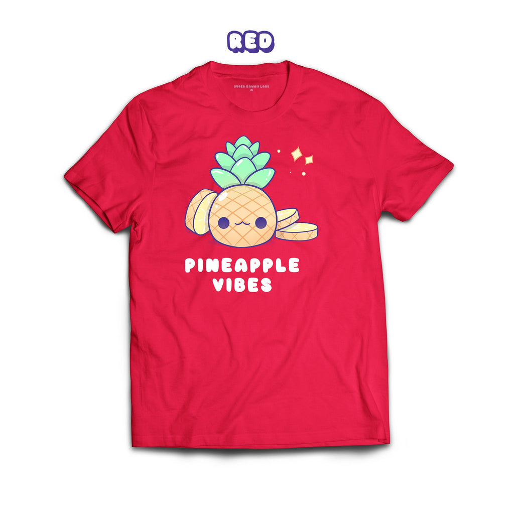 Pineapple T-shirt, Red 100% Ringspun Cotton T-shirt