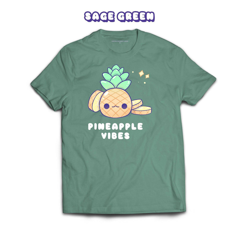 Pineapple T-shirt, Sage 100% Ringspun Cotton T-shirt