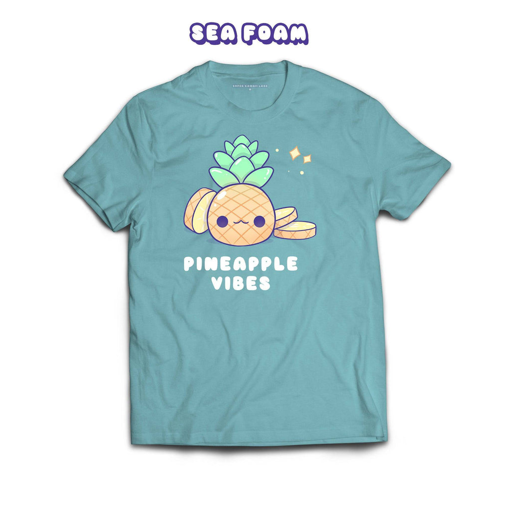 Pineapple T-shirt, Sea Foam 100% Ringspun Cotton T-shirt
