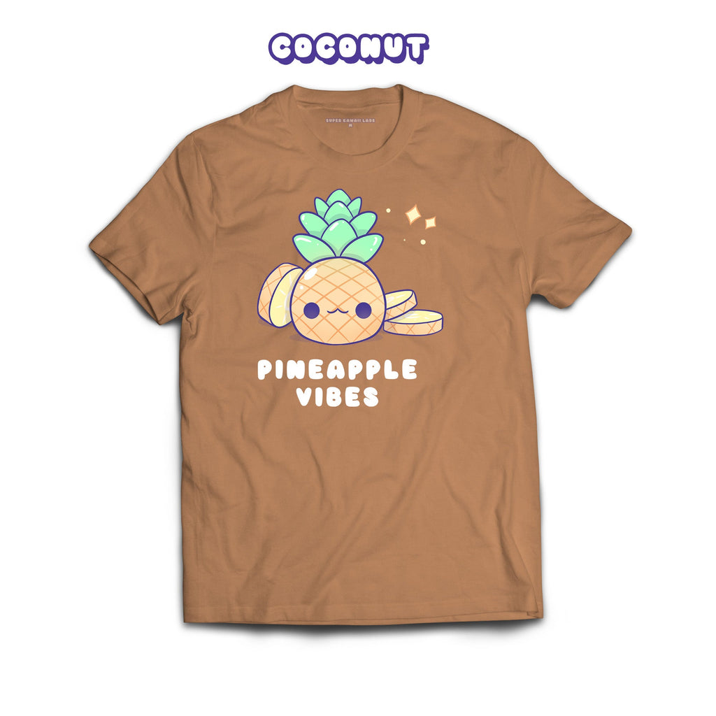 Pineapple T-shirt, Toasted Coconut 100% Ringspun Cotton T-shirt