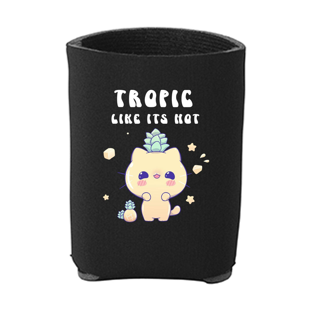 Kawaii Black Pineapple Cat Beverage Holder