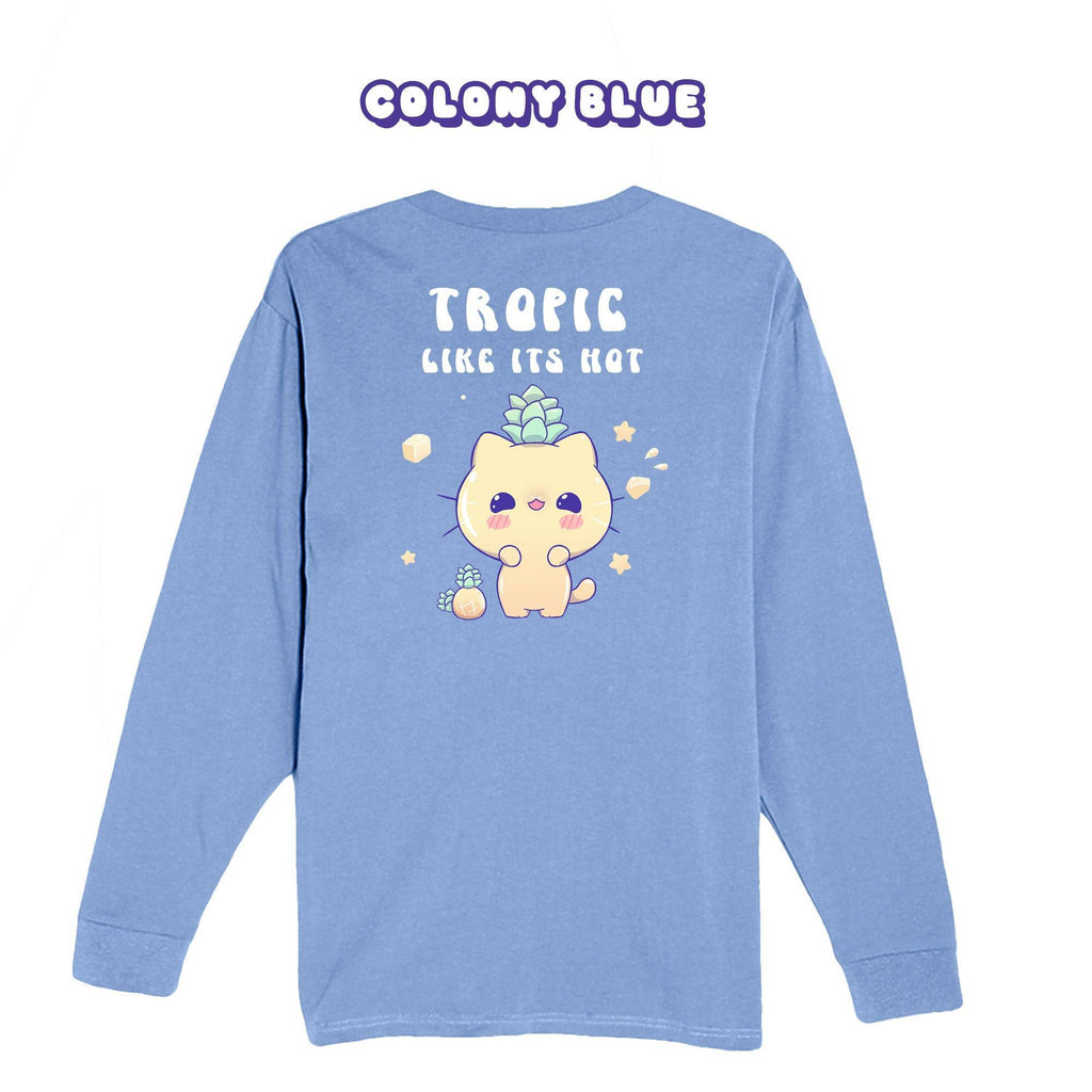 Pineapple Cat Longsleeve T-shirt - Super Kawaii Labs