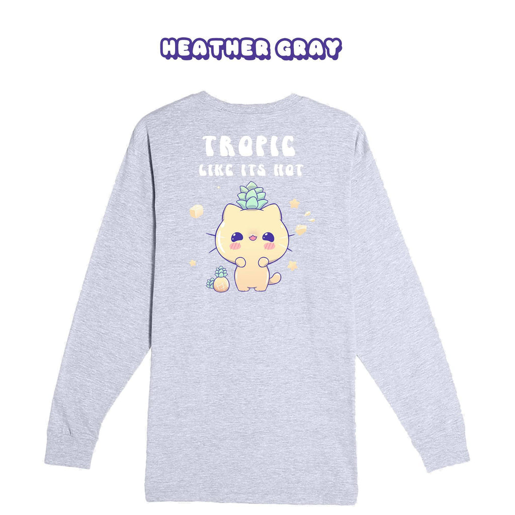 Pineapple Cat Longsleeve T-shirt - Super Kawaii Labs