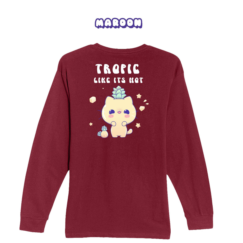 Pineapple Cat Longsleeve T-shirt - Super Kawaii Labs