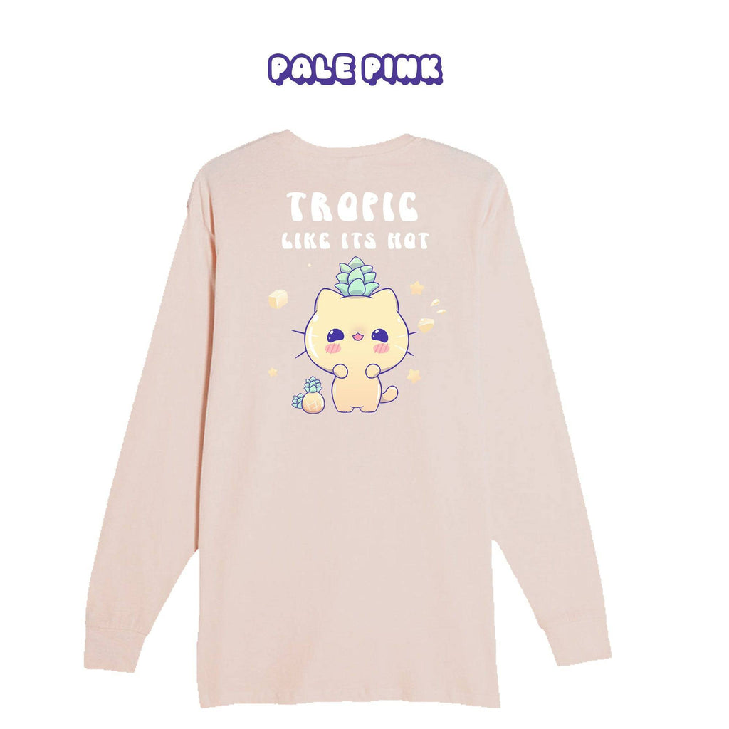 Pineapple Cat Longsleeve T-shirt - Super Kawaii Labs