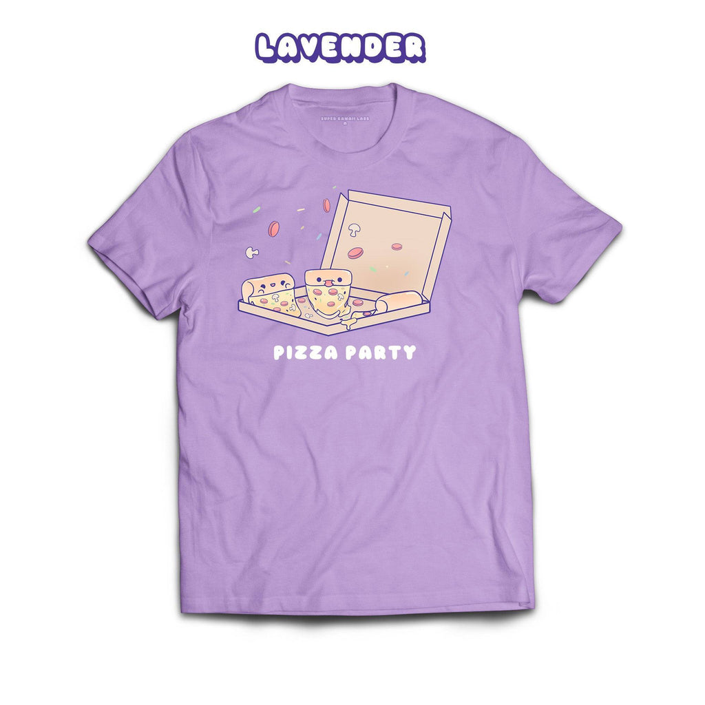 Pizza T-shirt, Lavender 100% Ringspun Cotton T-shirt