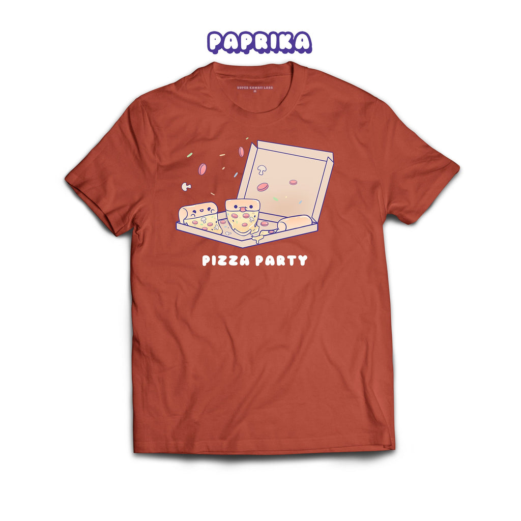 Pizza T-shirt, Paprika 100% Ringspun Cotton T-shirt
