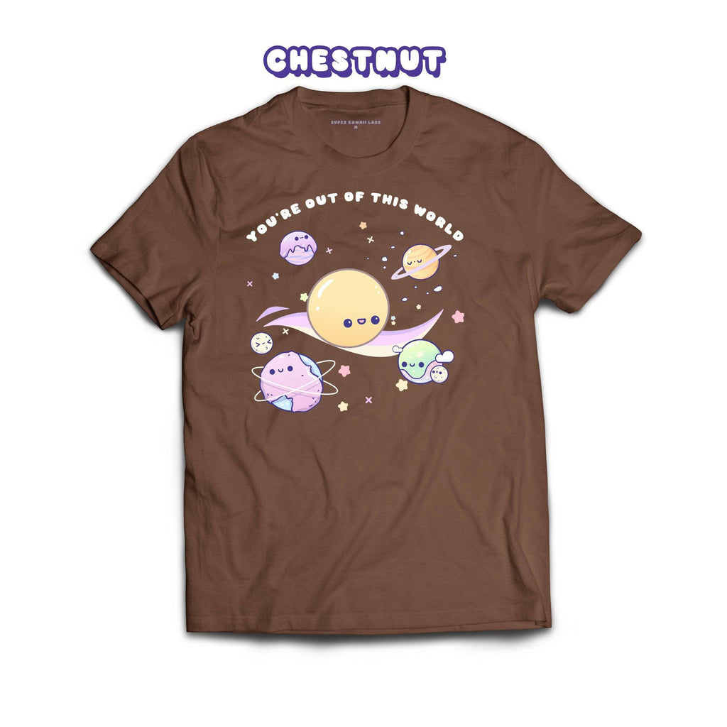 Planets T-shirt, Chestnut 100% Ringspun Cotton T-shirt