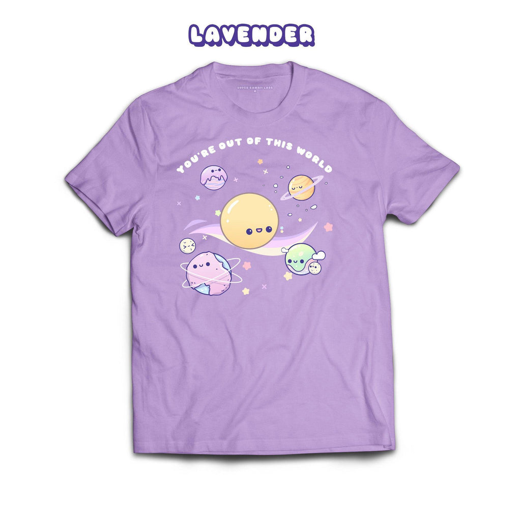 Planets T-shirt, Lavender 100% Ringspun Cotton T-shirt