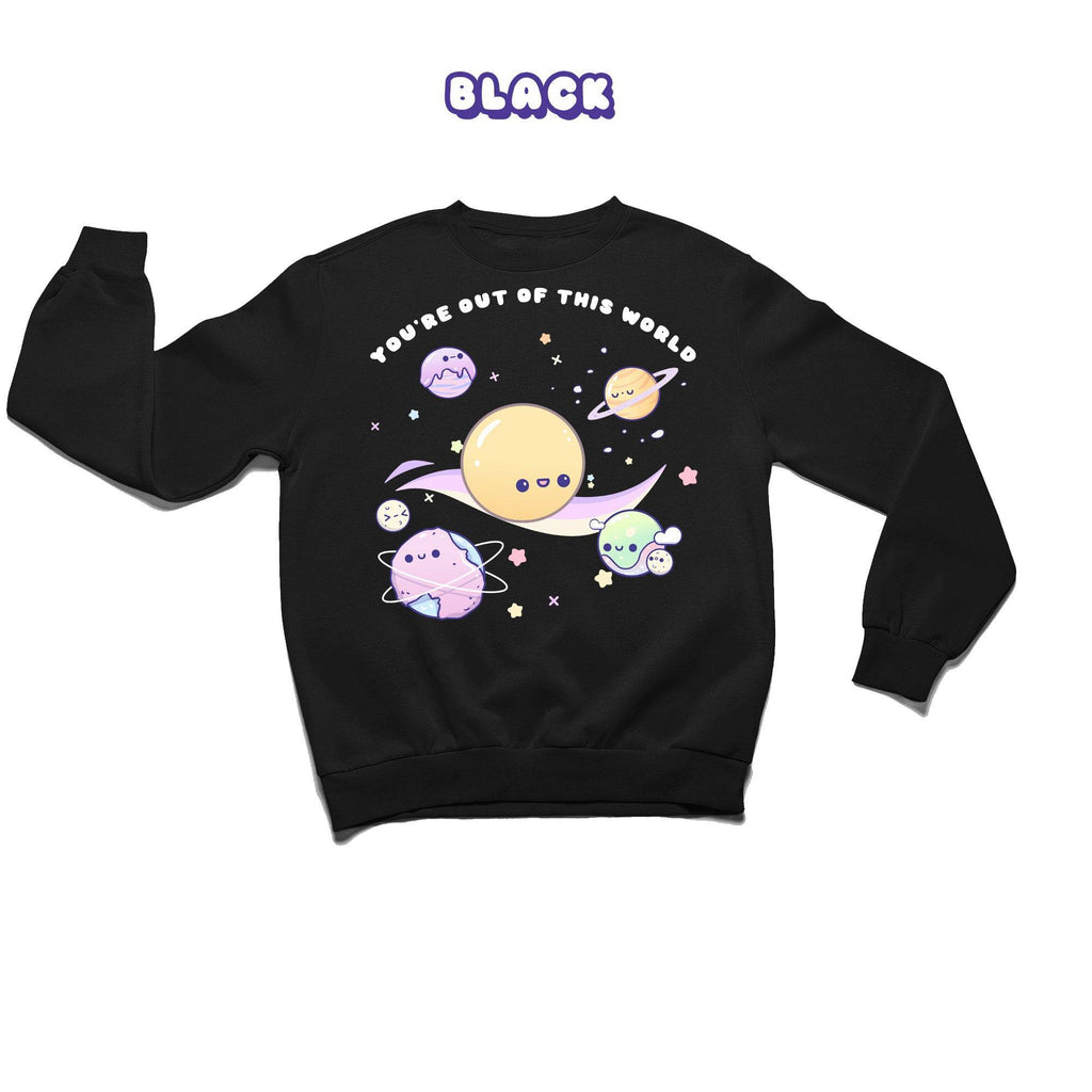 Planets Crewneck Premium Sweater - Super Kawaii Labs