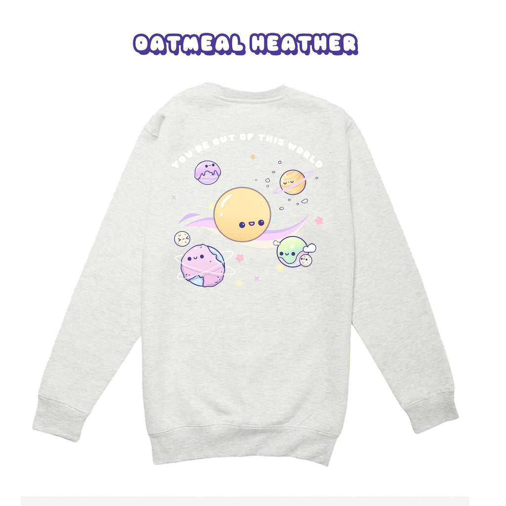 Planets Crewneck Premium Sweater - Super Kawaii Labs