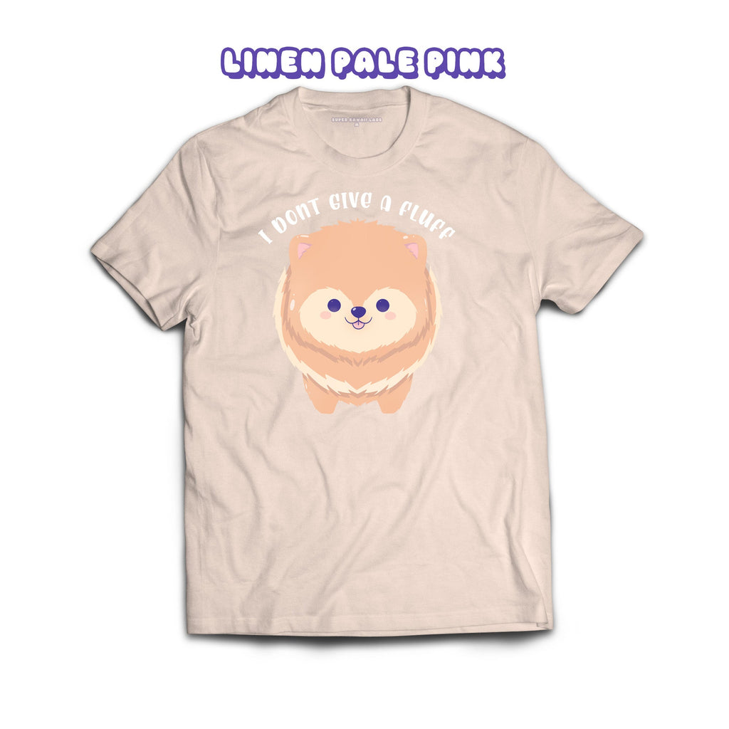 Pom T-shirt, Linen Pale Pink 100% Ringspun Cotton T-shirt