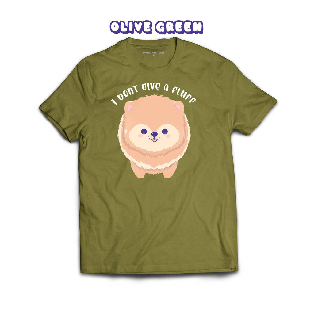 Pom T-shirt, Olive Green 100% Ringspun Cotton T-shirt