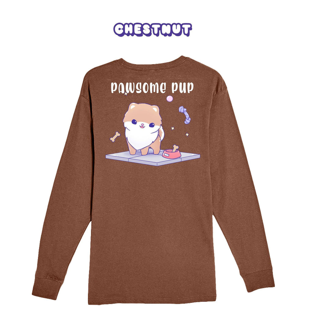 Pawesome Pup Longsleeve T-shirt - Super Kawaii Labs