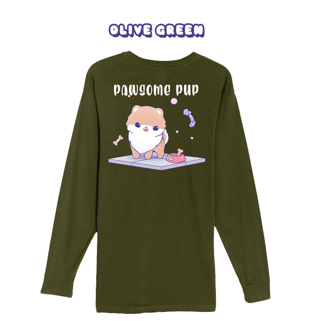 Pawesome Pup Longsleeve T-shirt - Super Kawaii Labs