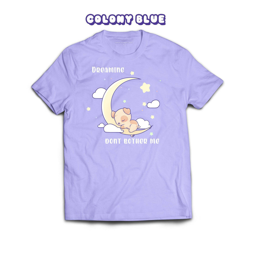 PuppyMoon T-shirt, Colony Blue 100% Ringspun Cotton T-shirt