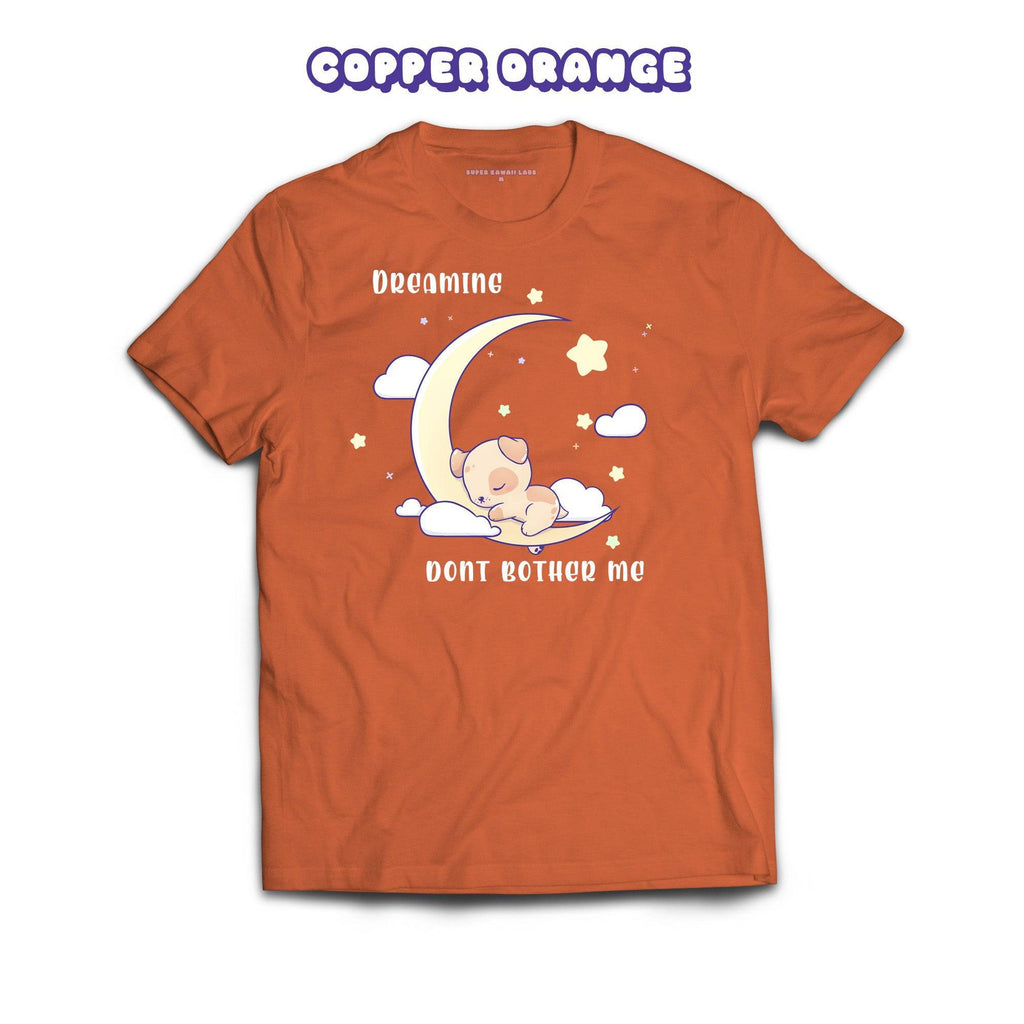 PuppyMoon T-shirt, Copper Orange 100% Ringspun Cotton T-shirt