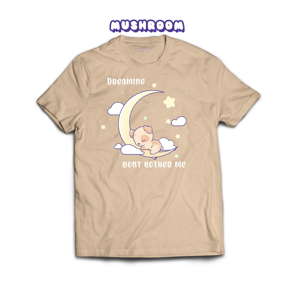 PuppyMoon T-shirt, Mushroom 100% Ringspun Cotton T-shirt