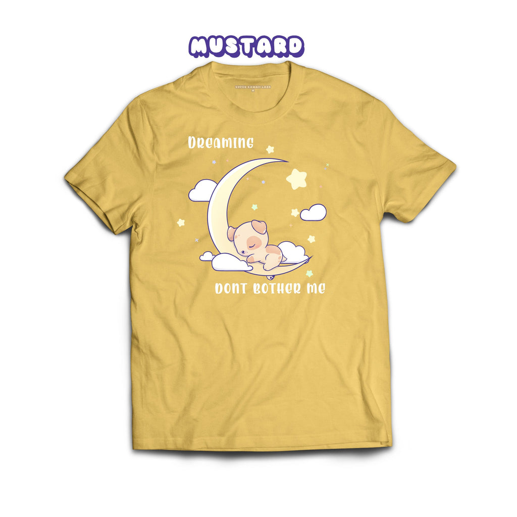PuppyMoon T-shirt, Mustard 100% Ringspun Cotton T-shirt
