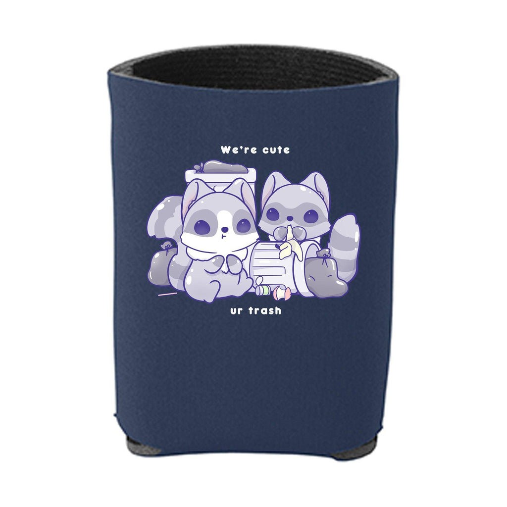 Kawaii Navy Racoons Beverage Holder