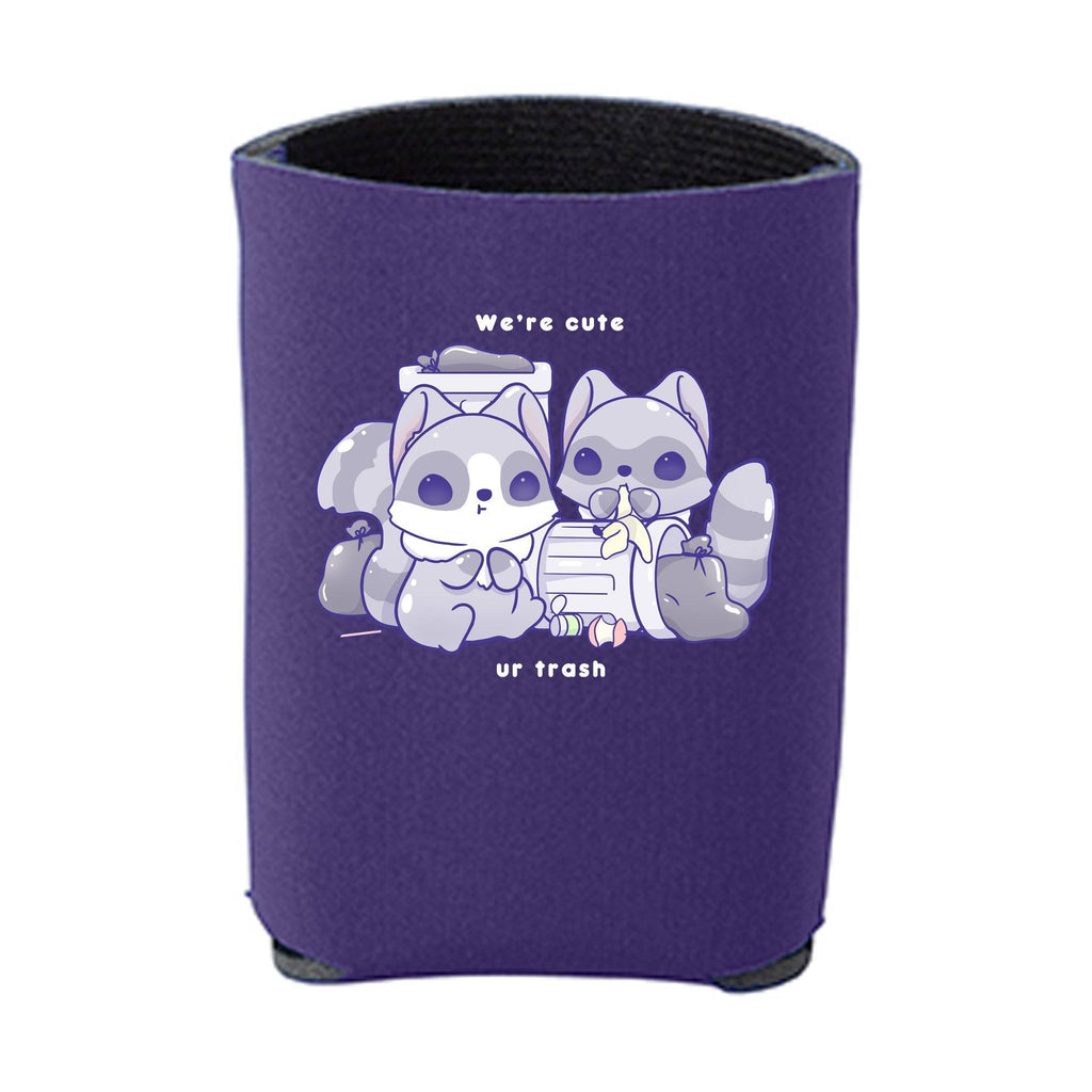 Kawaii Purple Racoons Beverage Holder