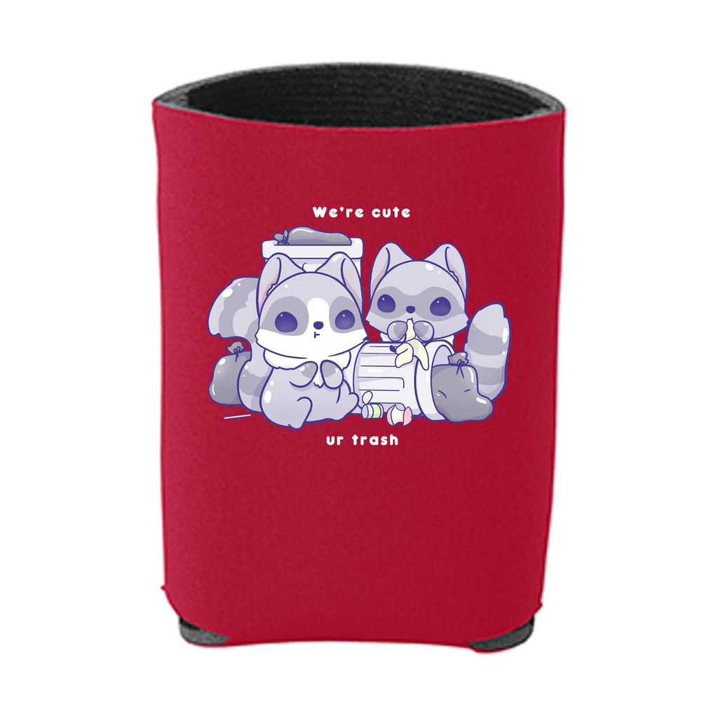 Kawaii Red Racoons Beverage Holder