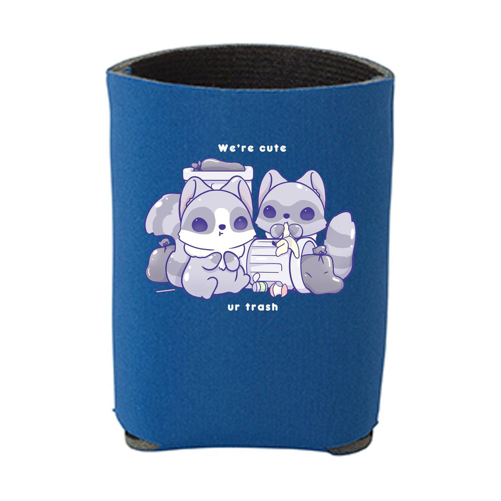 Kawaii Royal Blue Racoons Beverage Holder