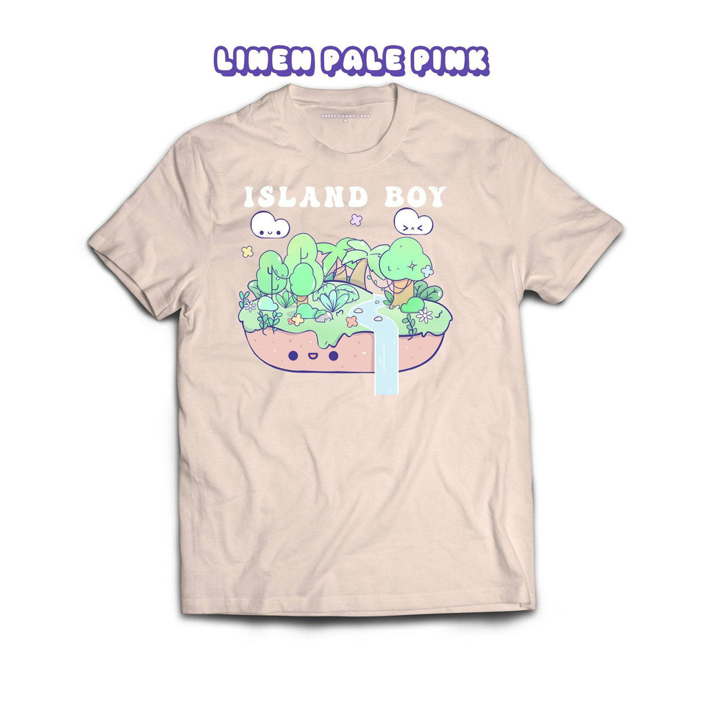 Rainforest T-shirt, Linen Pale Pink 100% Ringspun Cotton T-shirt