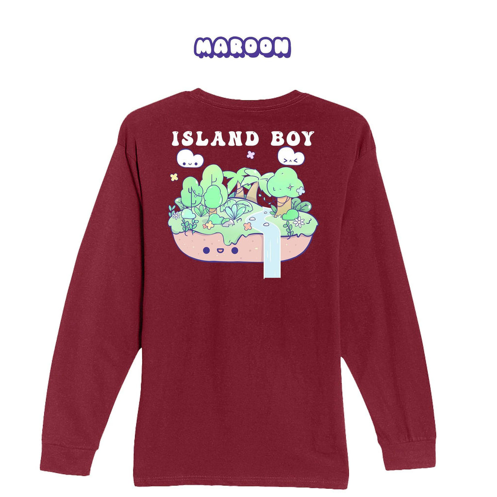 Rainforest Maroon Longsleeve T-shirt