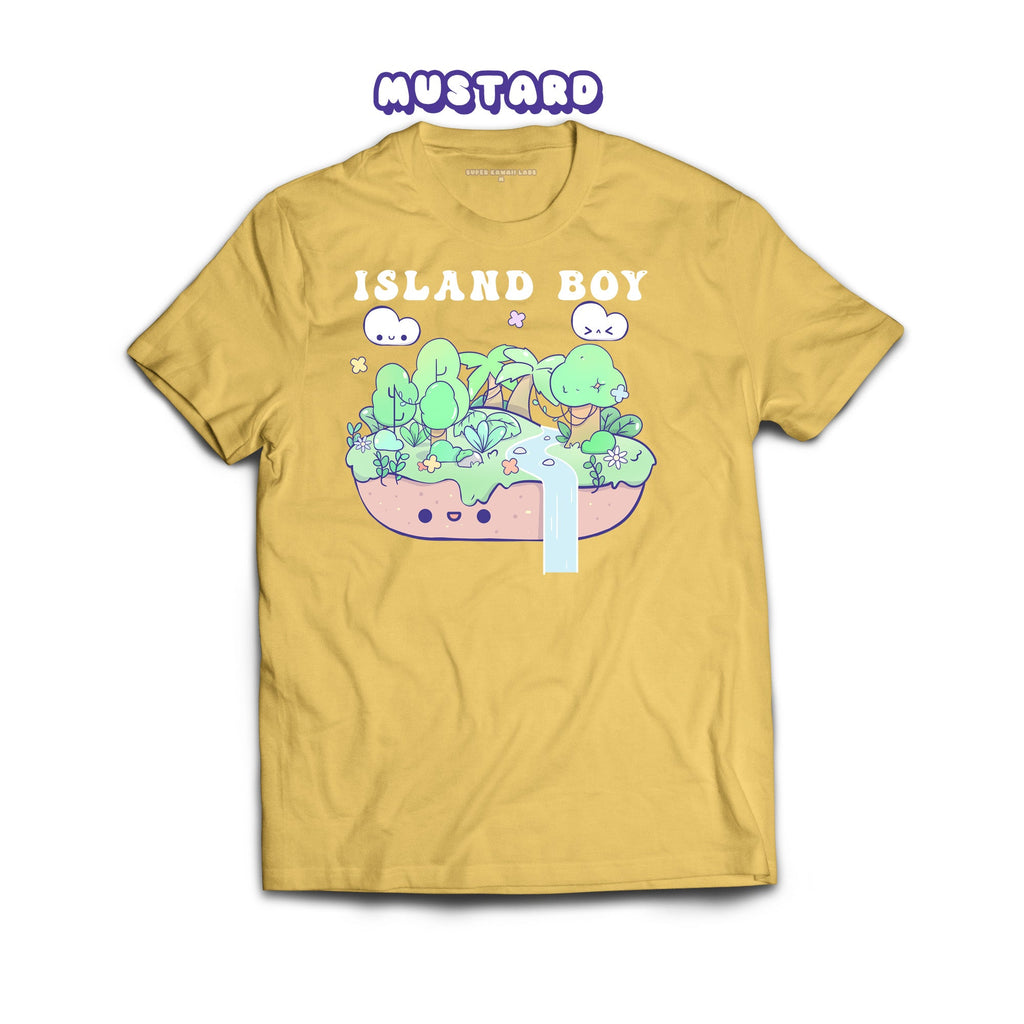 Rainforest T-shirt, Mustard 100% Ringspun Cotton T-shirt