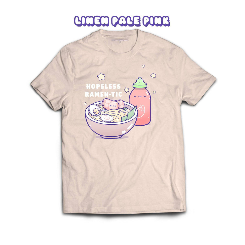 Ramen T-shirt, Linen Pale Pink 100% Ringspun Cotton T-shirt