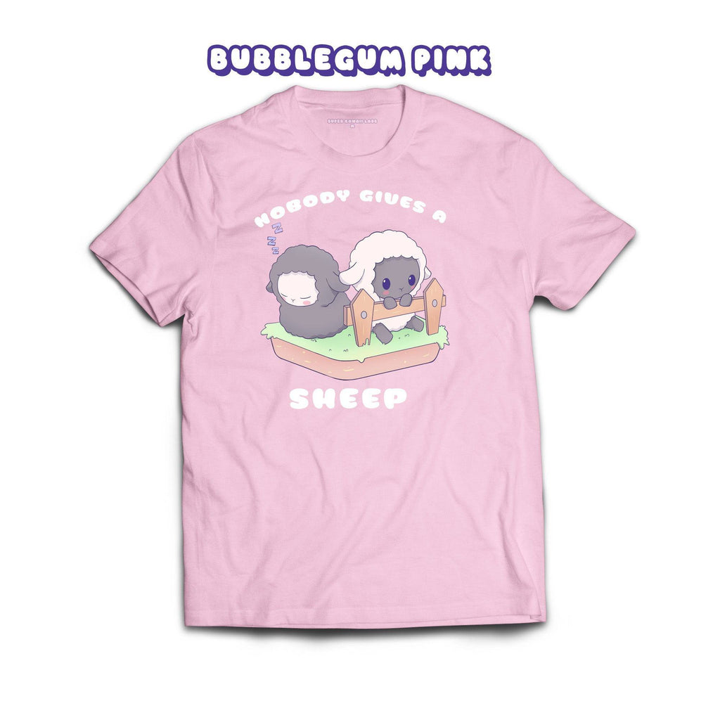 Sheep T-shirt, Bubblegum Pink 100% Ringspun Cotton T-shirt