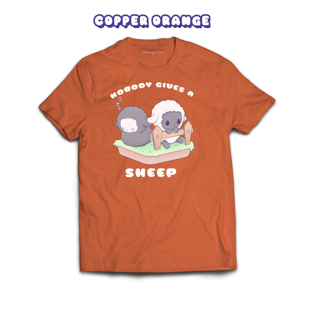 Sheep T-shirt, Copper Orange 100% Ringspun Cotton T-shirt