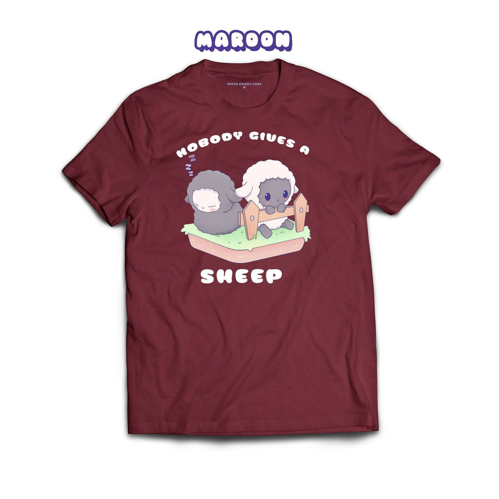 Sheep T-shirt, Maroon 100% Ringspun Cotton T-shirt