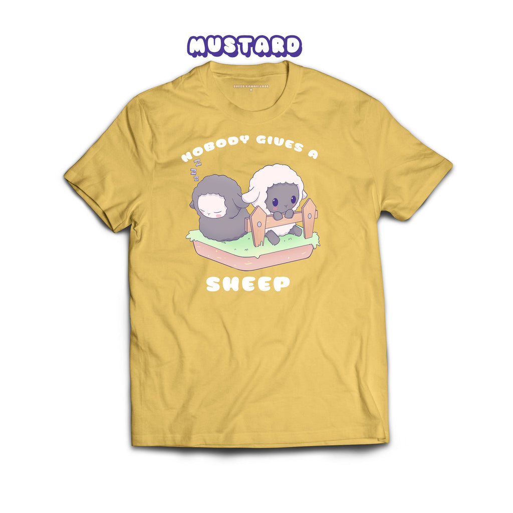 Sheep T-shirt, Mustard 100% Ringspun Cotton T-shirt