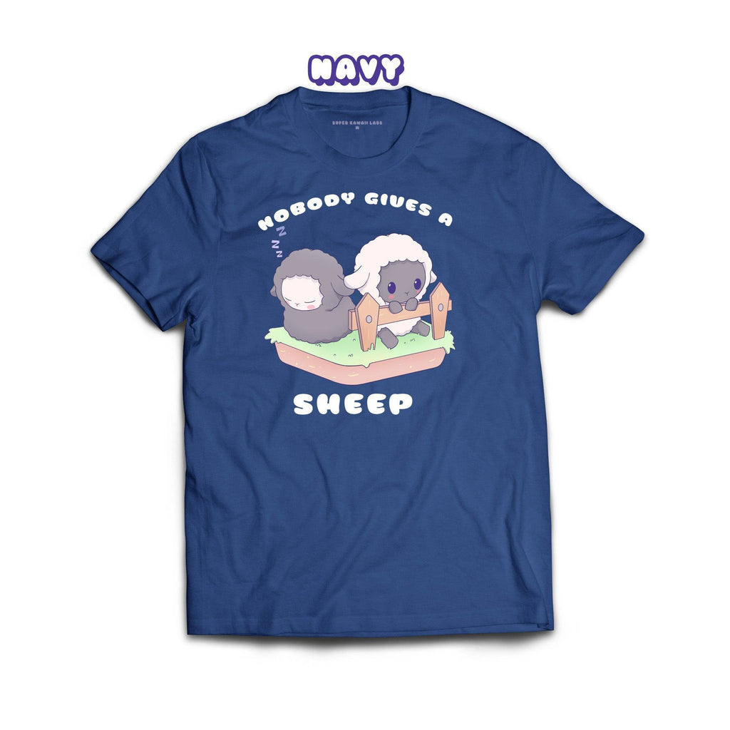 Sheep T-shirt, Navy 100% Ringspun Cotton T-shirt