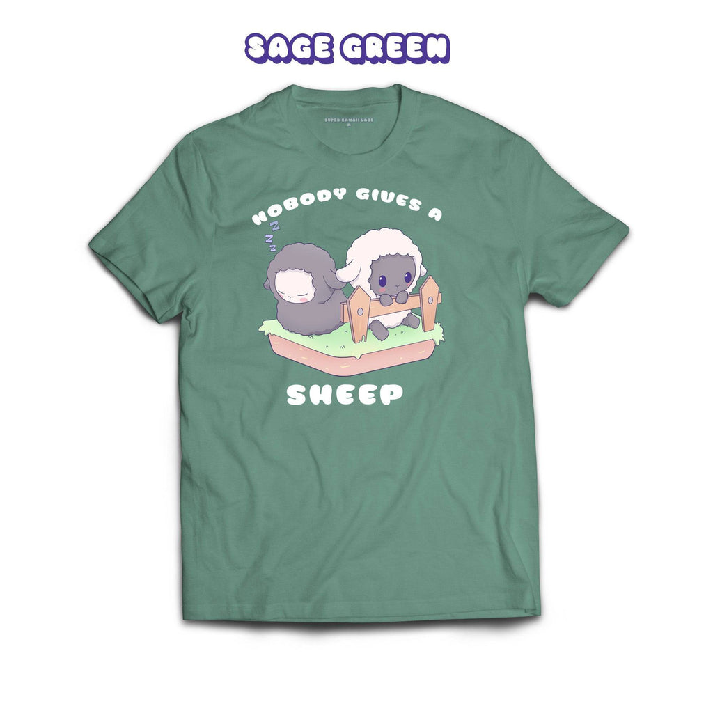 Sheep T-shirt, Sage 100% Ringspun Cotton T-shirt