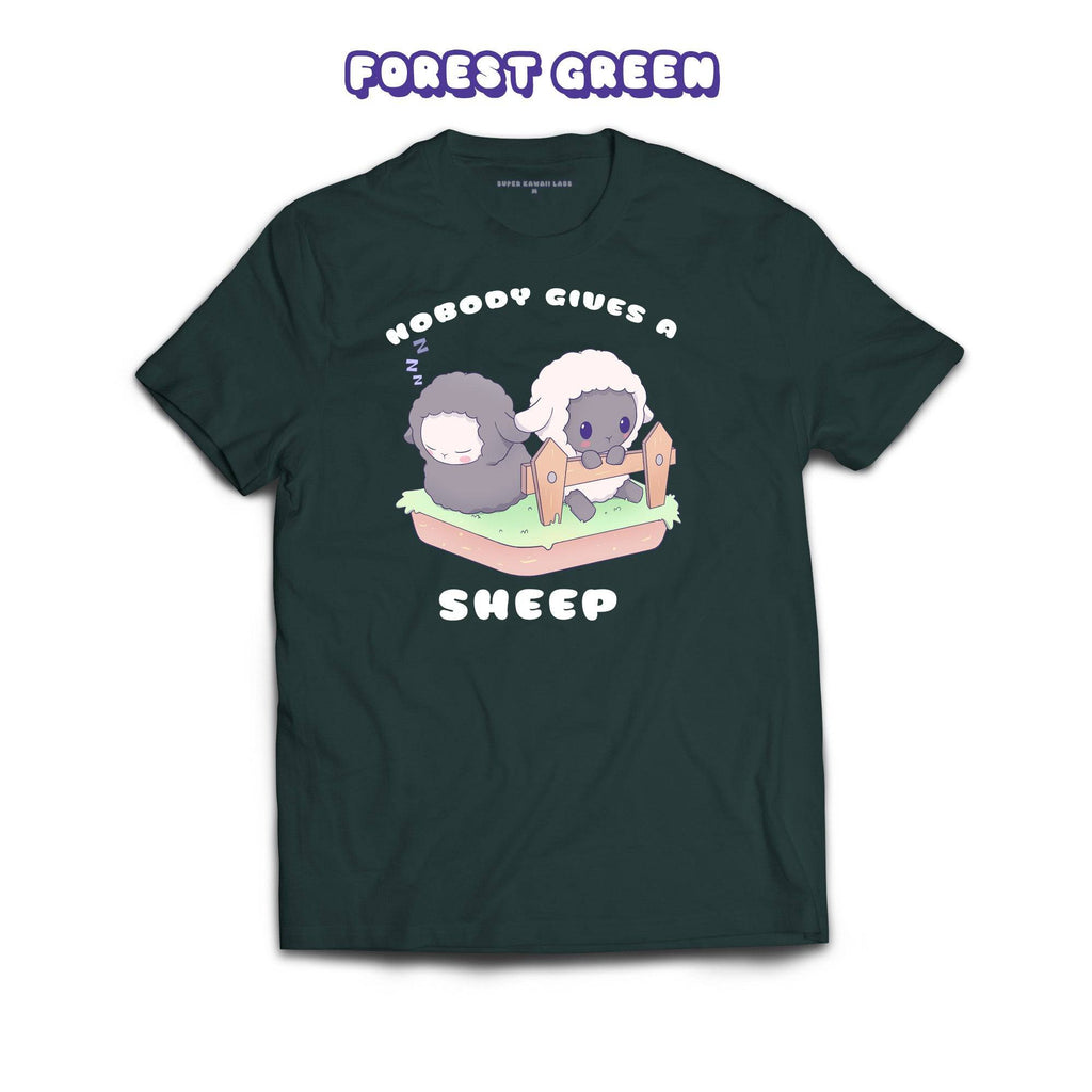 Sheep T-shirt, Forest Green 100% Ringspun Cotton T-shirt
