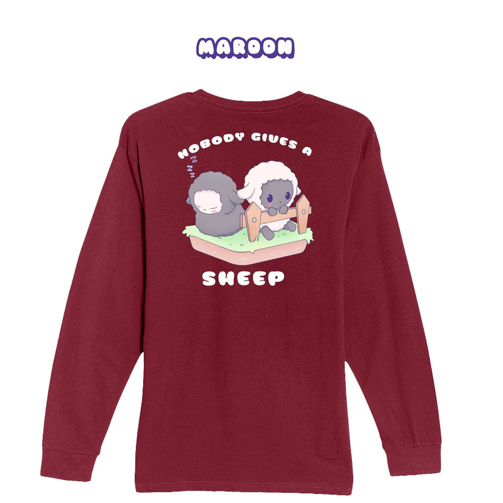 Sheep Maroon Longsleeve T-shirt