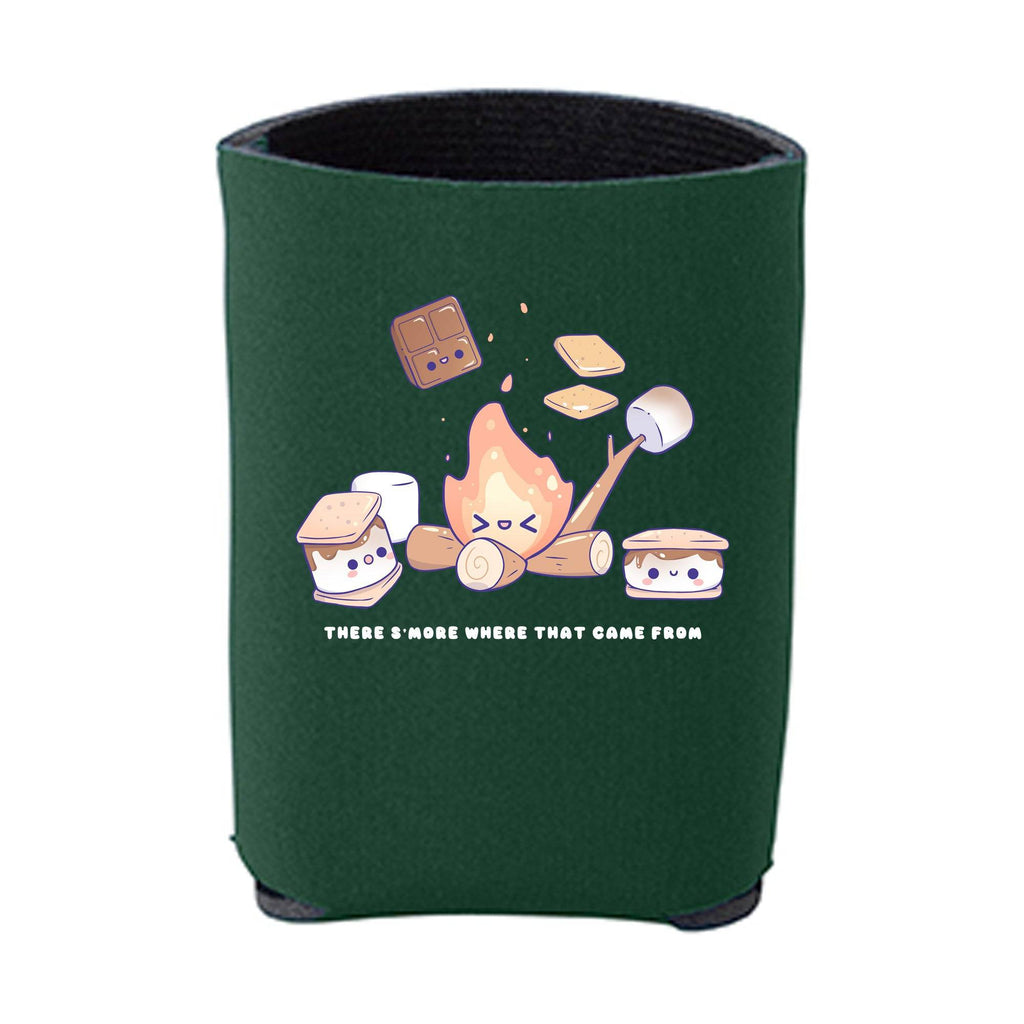 Kawaii Forest Green Smores Campfire Beverage Holder