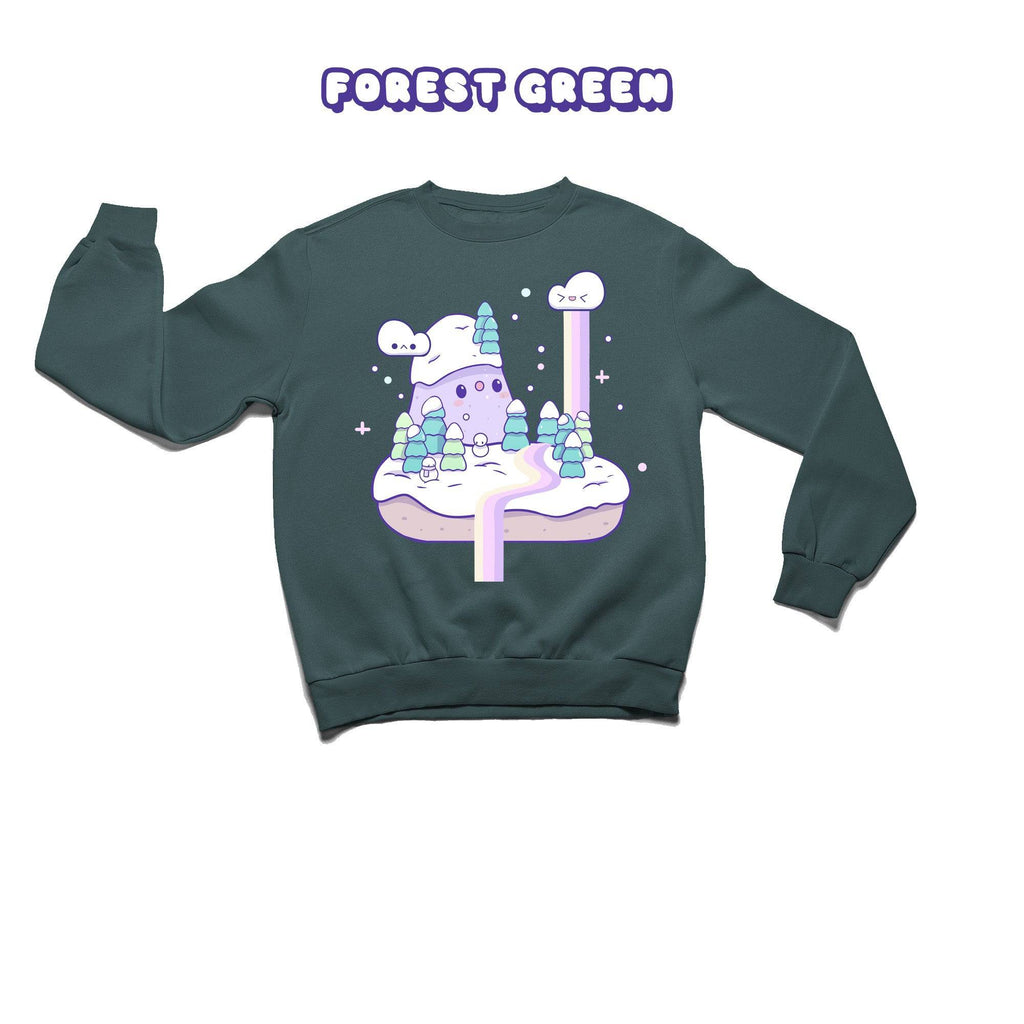 Snowy Island Crewneck Premium Sweater - Super Kawaii Labs