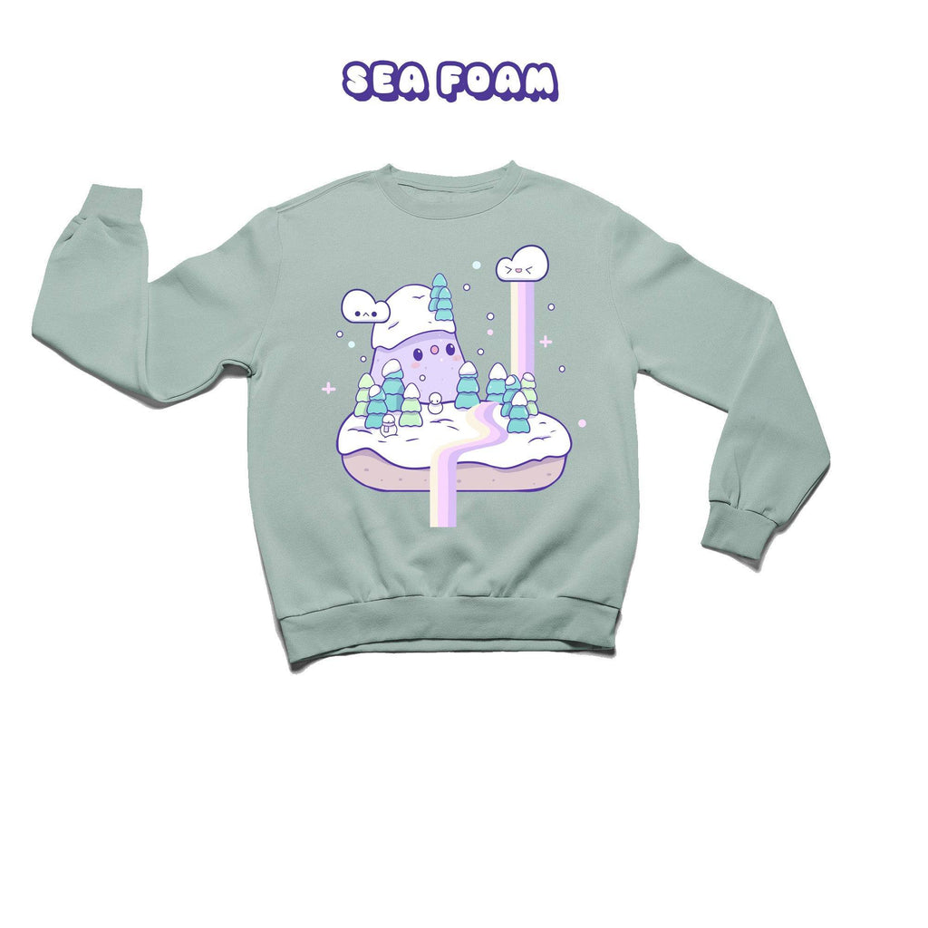 Snowy Island Crewneck Premium Sweater - Super Kawaii Labs